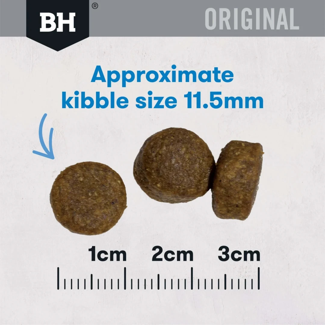 Black Hawk Dry Dog Food Adult Fish & Potato kibble size