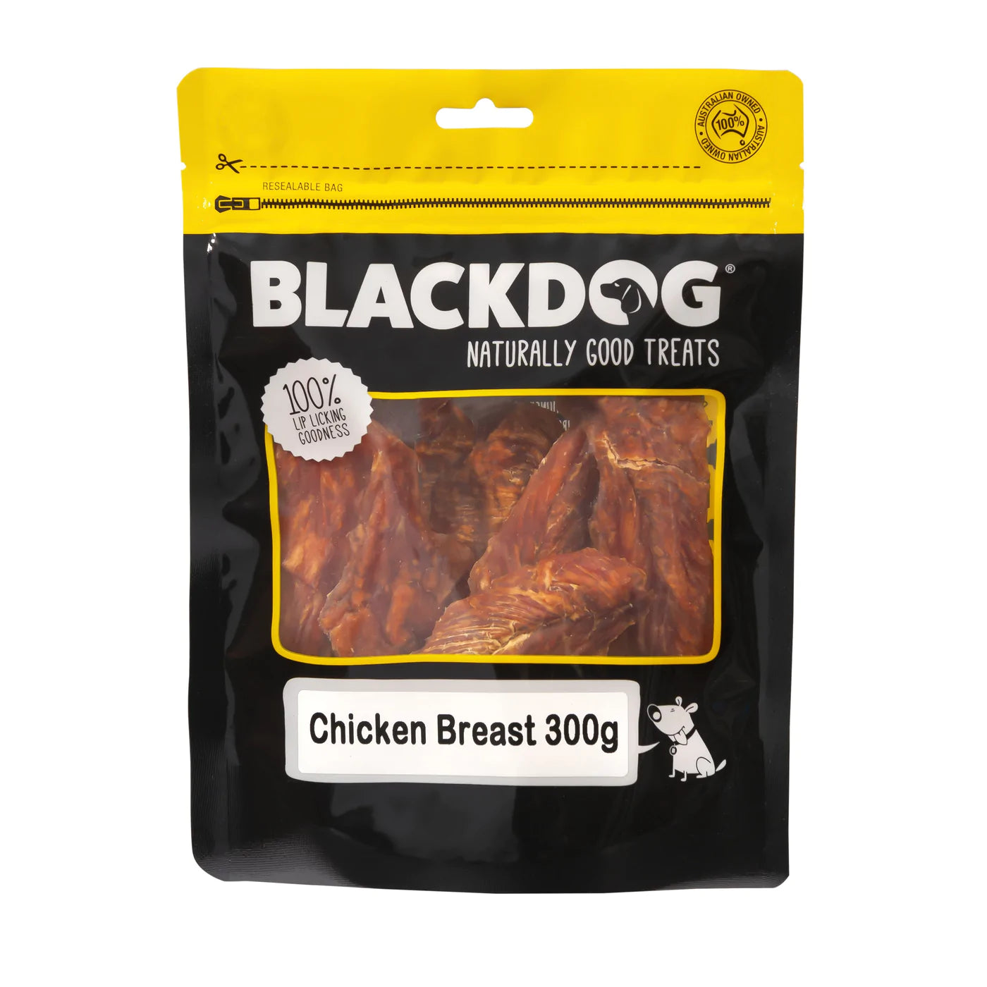 BLACKDOG Dog Treats Chicken Breast Fillets 300G - ADS Pet Store