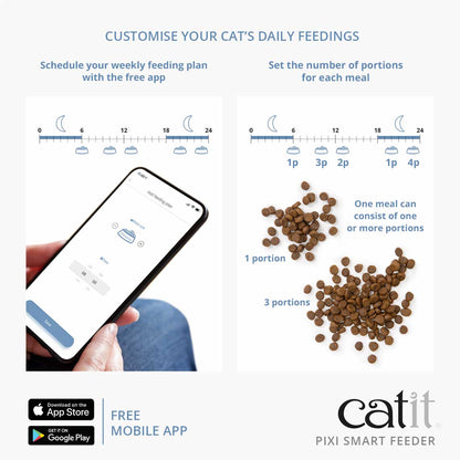 CATIT Pixi Smart Cat Automatic Feeder Wifi Version 1.2KG app panel