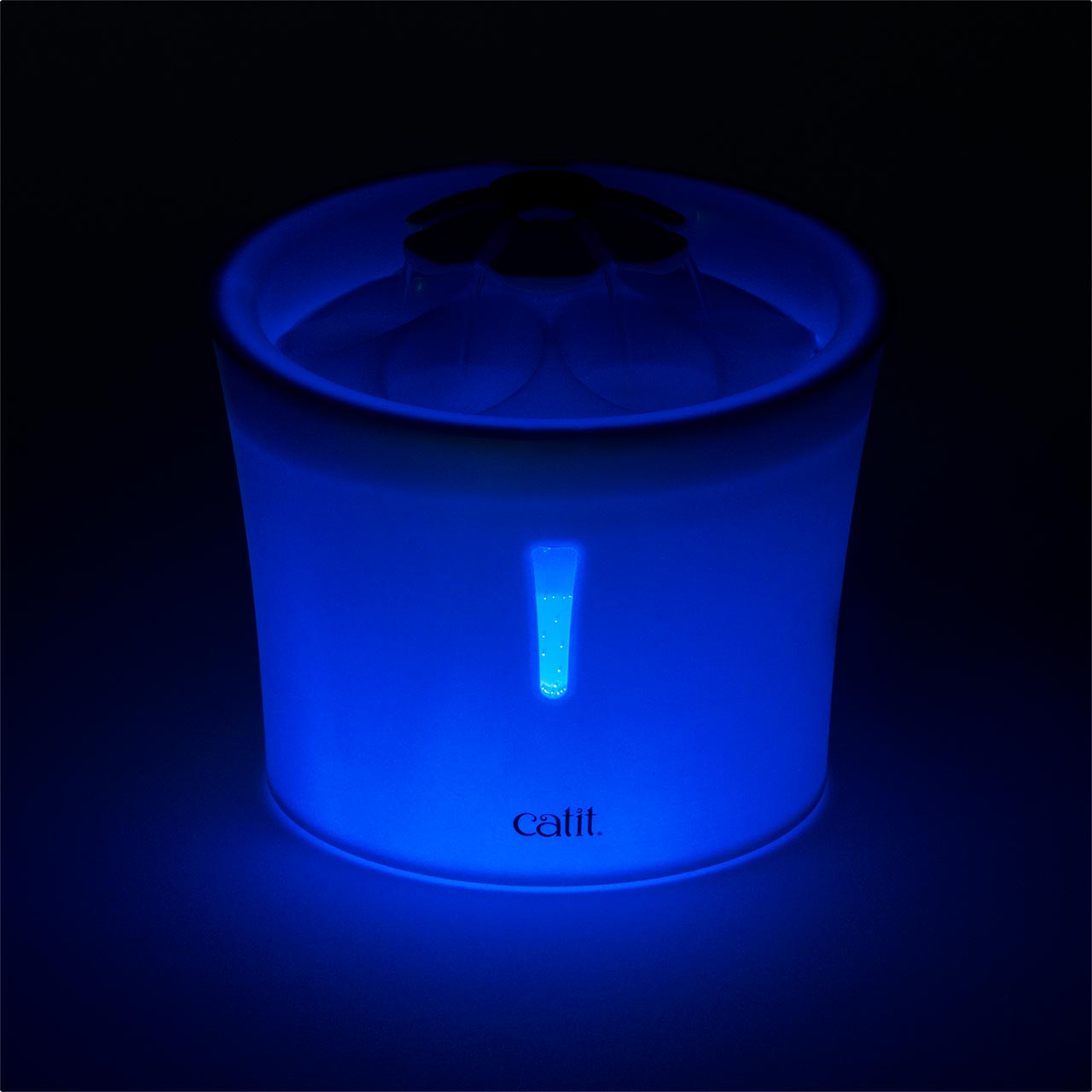 Catit 2.0 Night LED Senses Flower Water Fountain For Cat 3ltr night model