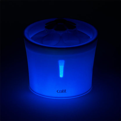 Catit 2.0 Senses Flower Water Fountain 3ltr with Night LED - ADS Pet Store