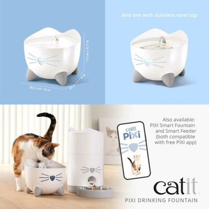 CATIT Pixi Water Fountain for Cat Light Pink 2.5L - ADS Pet Store