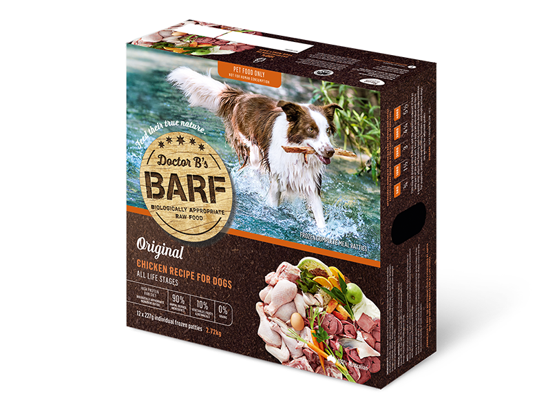 Doctor B's Barf Frozen Chicken Frozen Raw Dog Food 227G x 12 - ADS Pet Store