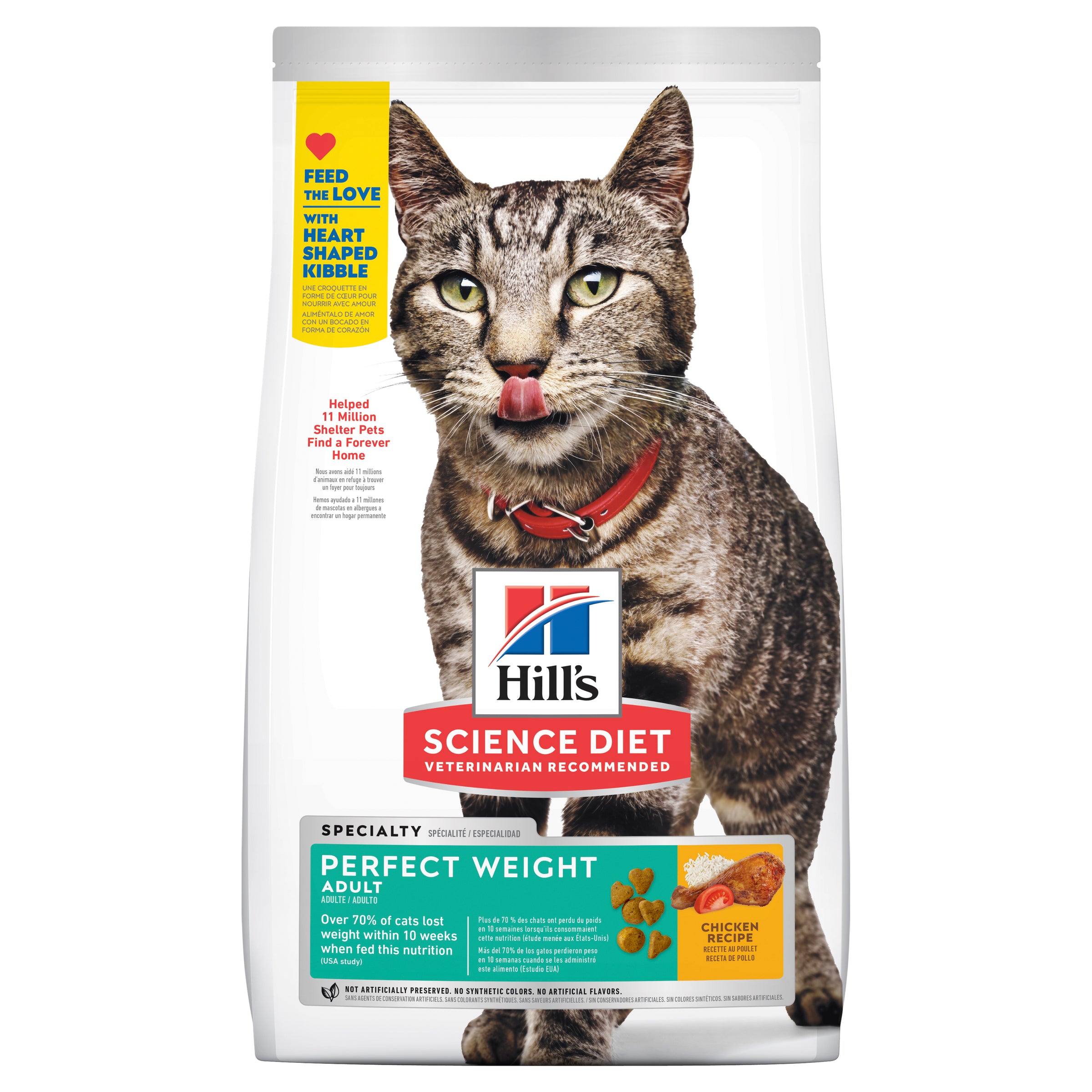 Hill's Science Diet Adult Perfect Weight Dry Cat Food 3.17KG - ADS Pet Store
