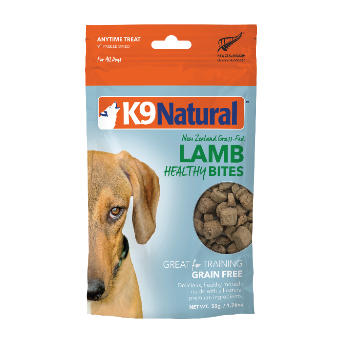 K9 NATURAL Freeze-Dried Lamb Healthy Bites Dog Treats 50G