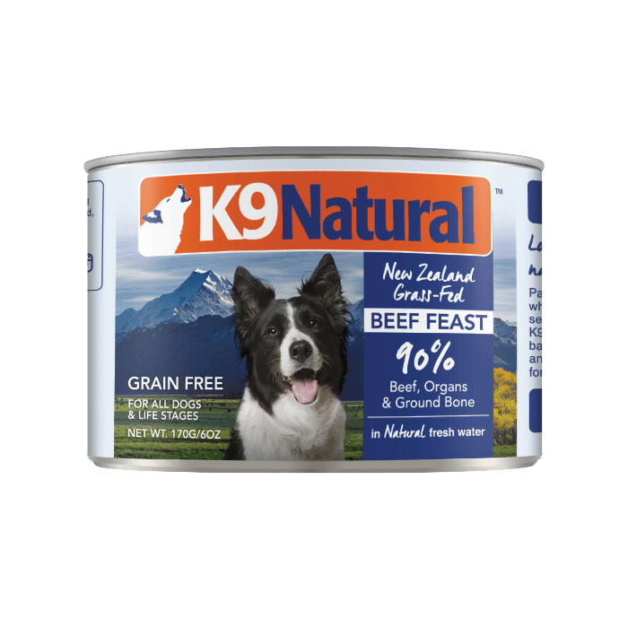 K9 Natural Beef Wet Dog Food Canned 170G