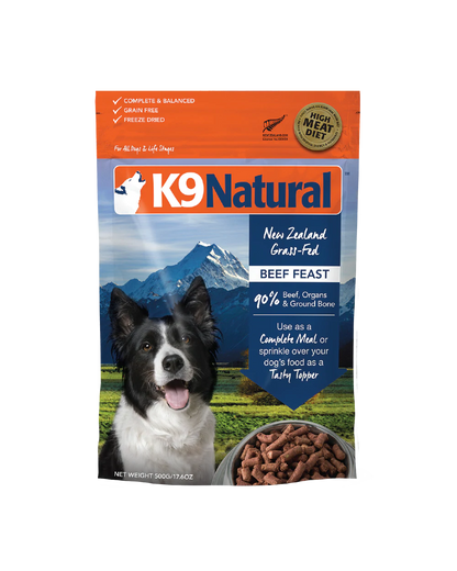 K9 Natural Beef Feast Freeze-dried Dog Food 500G - ADS Pet Store