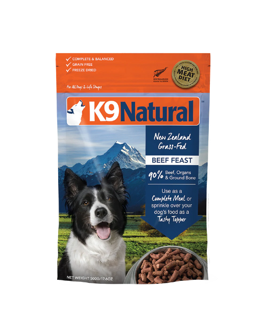 K9 Natural Beef Feast Freeze-dried Dog Food 500G 