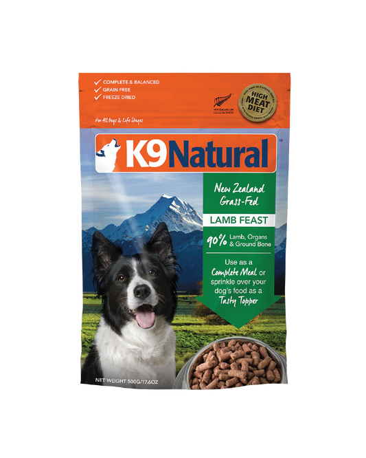 K9 Natural Lamb Feast Freeze-dried Dog Food 500G - ADS Pet Store