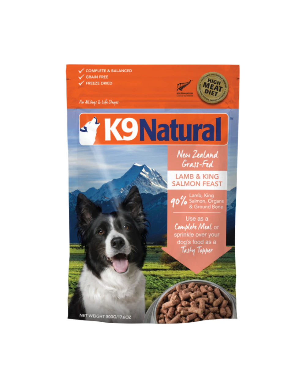K9 Natural Lamb And King Salmon Freeze Dried Dog Food 500G - ADS Pet Store