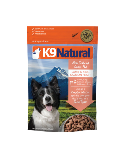 K9 Natural Lamb And King Salmon Freeze Dried Dog Food 500G - ADS Pet Store