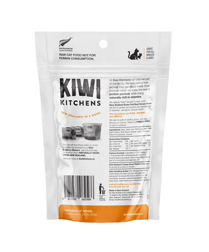 Kiwi Kitchens Raw Freeze Dried Beef Cat treats 30G