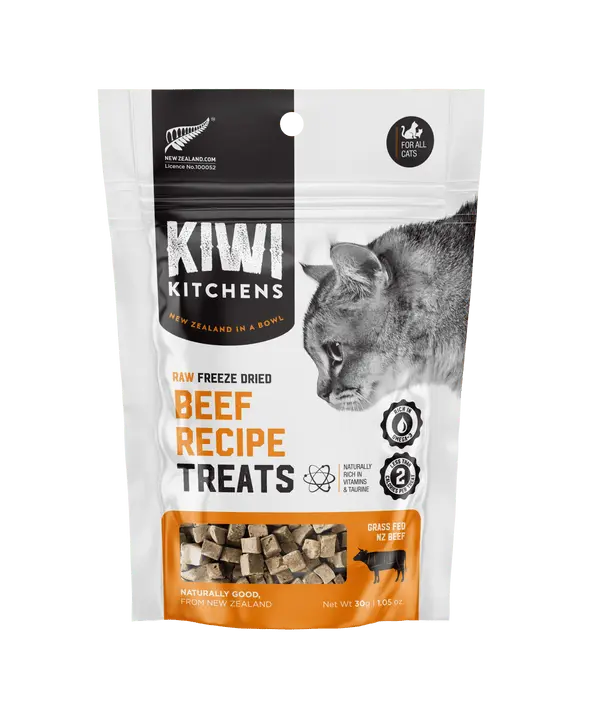 Kiwi Kitchens Raw Freeze Dried Beef Cat treats 30G