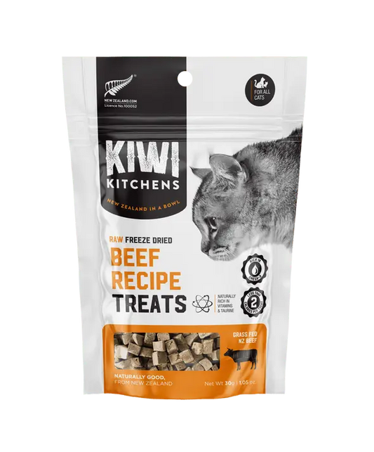 Kiwi Kitchens Raw Freeze Dried Beef Cat treats 30G