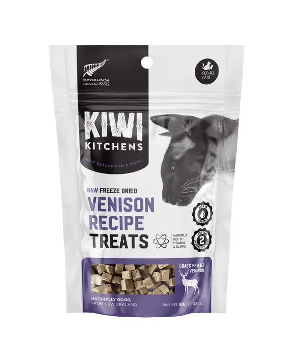 Kiwi Kitchens Raw Freeze Dried Vension Cat treats 30G