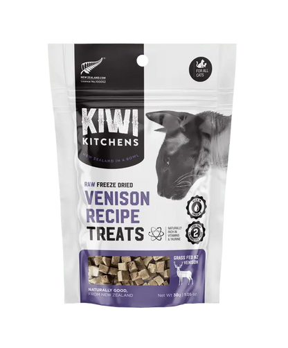 Kiwi Kitchens Raw Freeze Dried Vension Cat treats 30G