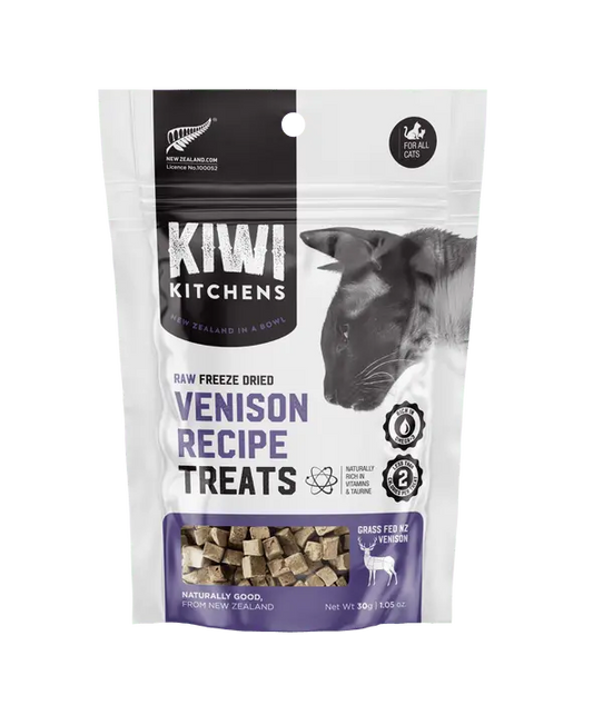 Kiwi Kitchens Raw Freeze Dried Vension Cat treats 30G