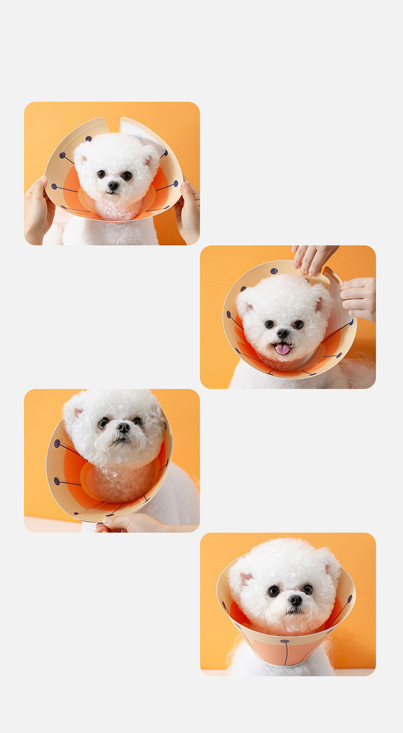 Adjustable Orange Elizabeth Collar Protection Cone - ADS Pet Store