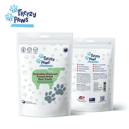 Freezy Paws Freeze-Dried Lamb Liver Raw Treats for Pet Cat Dog 100G - ADS Pet Store
