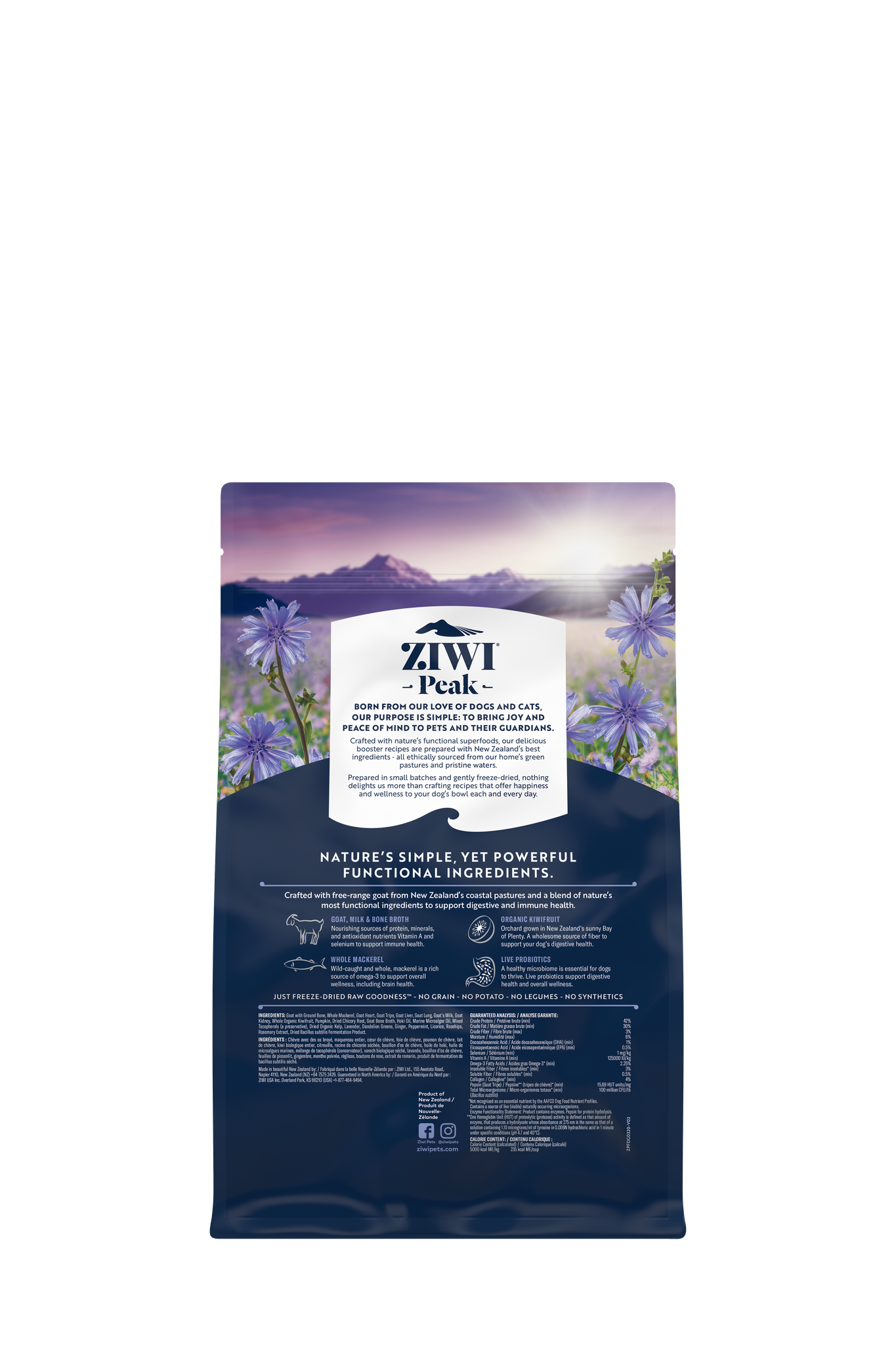 Ziwi Peak Freeze-Dried Dog Raw Functional Booster - Gut & Immunity Goat 320G