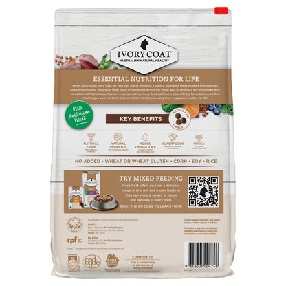 Ivory Coat Grain Free Dry Cat Food Adult Indoor Chicken And Kangaroo 4KG - ADS Pet Store