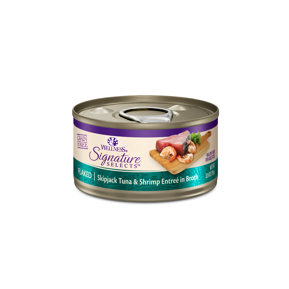 Wellness Signature Selects Flaked Tuna With Shrimp Broth Wet Cat Food