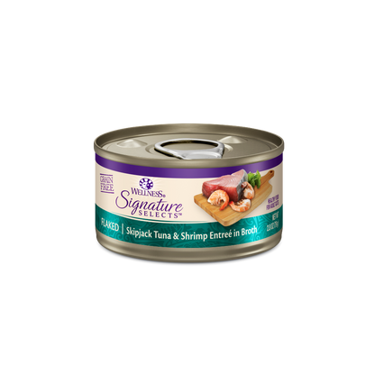 Wellness Signature Selects Flaked Tuna With Shrimp Broth Wet Cat Food