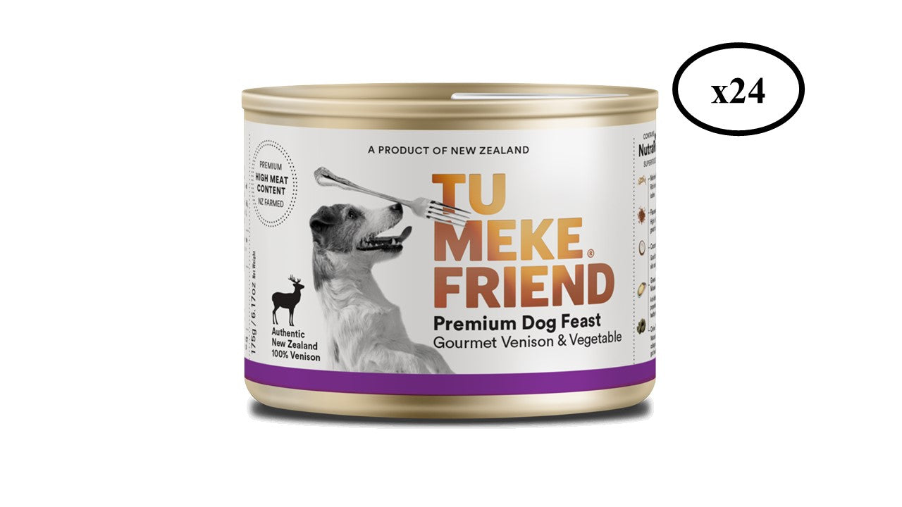 TU MEKE FRIEND Canned Premium Dog Feast GourmetGourmet Venison & Vegetable 175G - ADS Pet Store