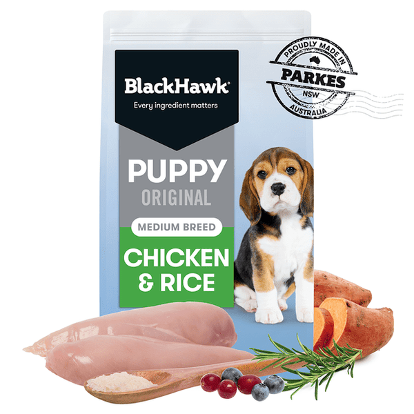 Black Hawk Original Medium Puppy Dry Dog Food Chicken & Rice