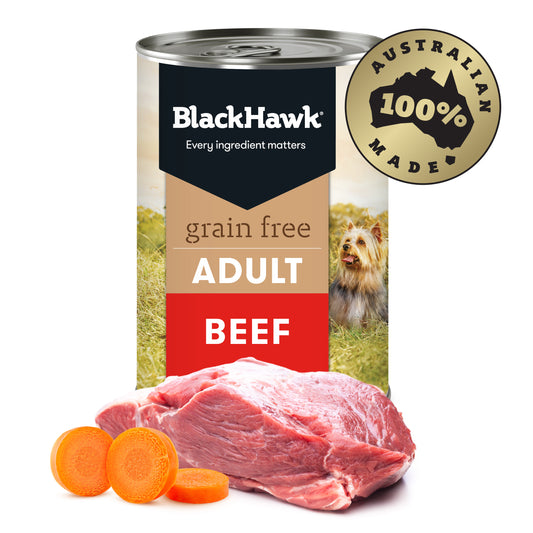 Black Hawk Grain Free Adult Wet Dog Food Beef