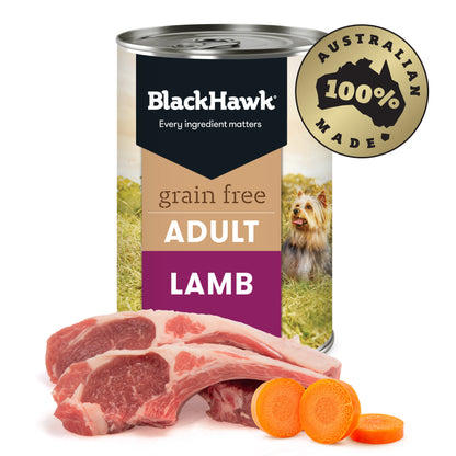 Black Hawk Grain Free Adult Wet Dog Food Lamb