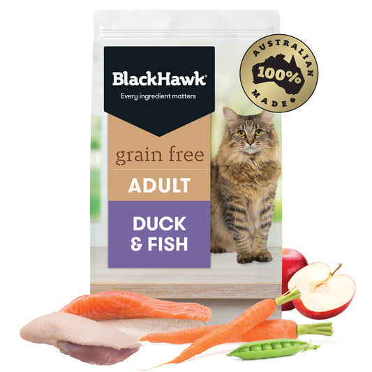 Black Hawk Grain Free Dry Cat Food Duck And Fish 2.5KG - ADS Pet Store