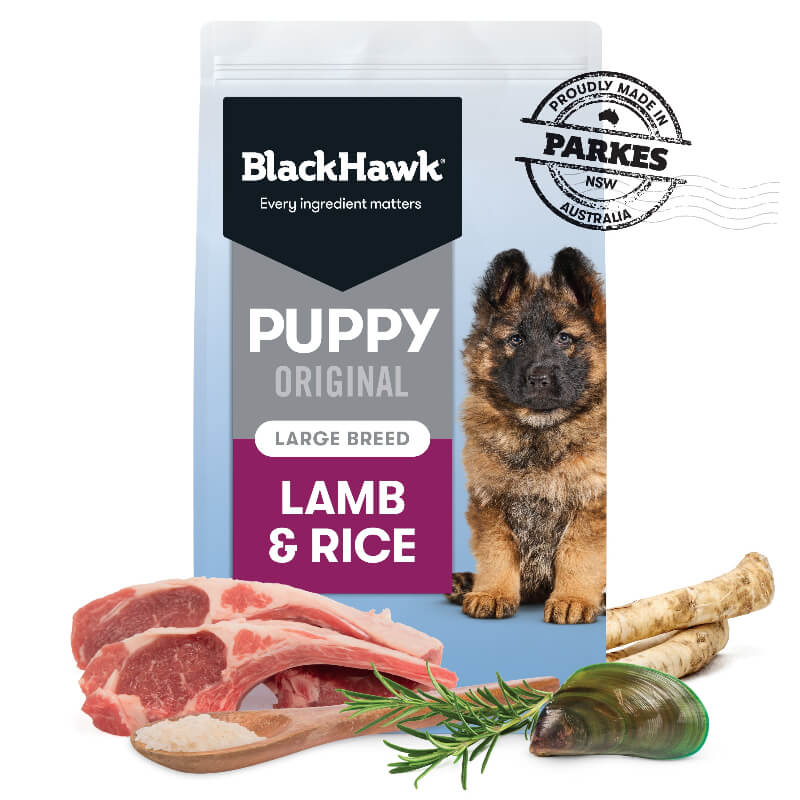 BLACK HAWK Original large Breed Puppy Dry Dog Food Lamb & Rice