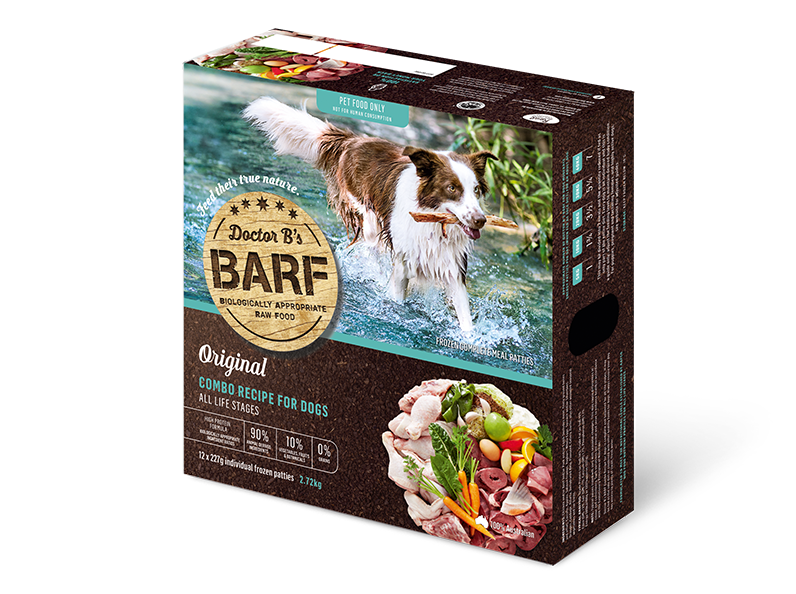Doctor B's Barf Frozen Raw Combo Dog Food 227G x 12 - ADS Pet Store