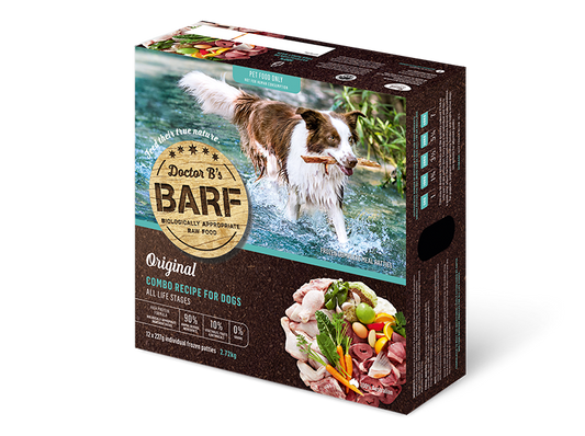 Doctor B's Barf Frozen Raw Combo Dog Food 227G x 12 - ADS Pet Store