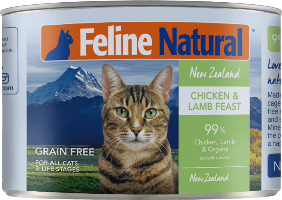 Feline Natural Lamb and Chicken Feast wet cat food 170G