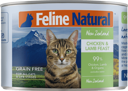 Feline Natural Lamb and Chicken Feast wet cat food 170G