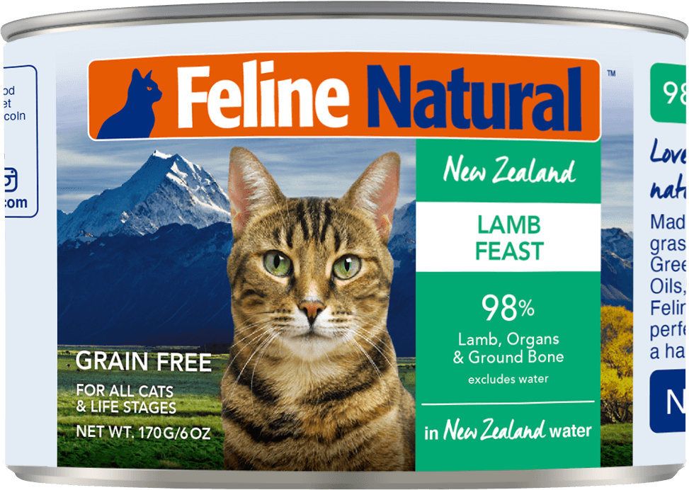 feline natural lamb wet cat food 170g