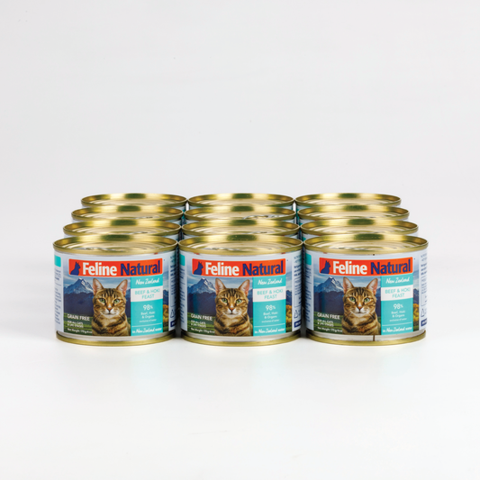 Feline Natural Cat Beef And Hoki Canned 170G x 12 - ADS Pet Store