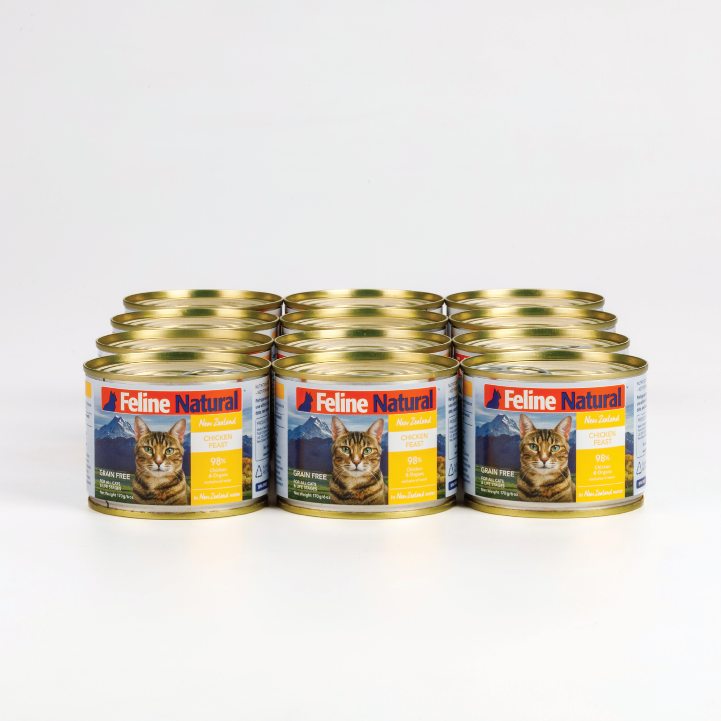 Feline Natural Chicken Feast Canned Cat Food 170G x 12 - ADS Pet Store