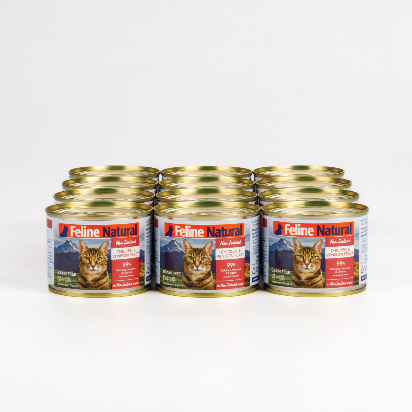 Feline Natural Cat Chicken Venison Canned 170G x 12 - ADS Pet Store