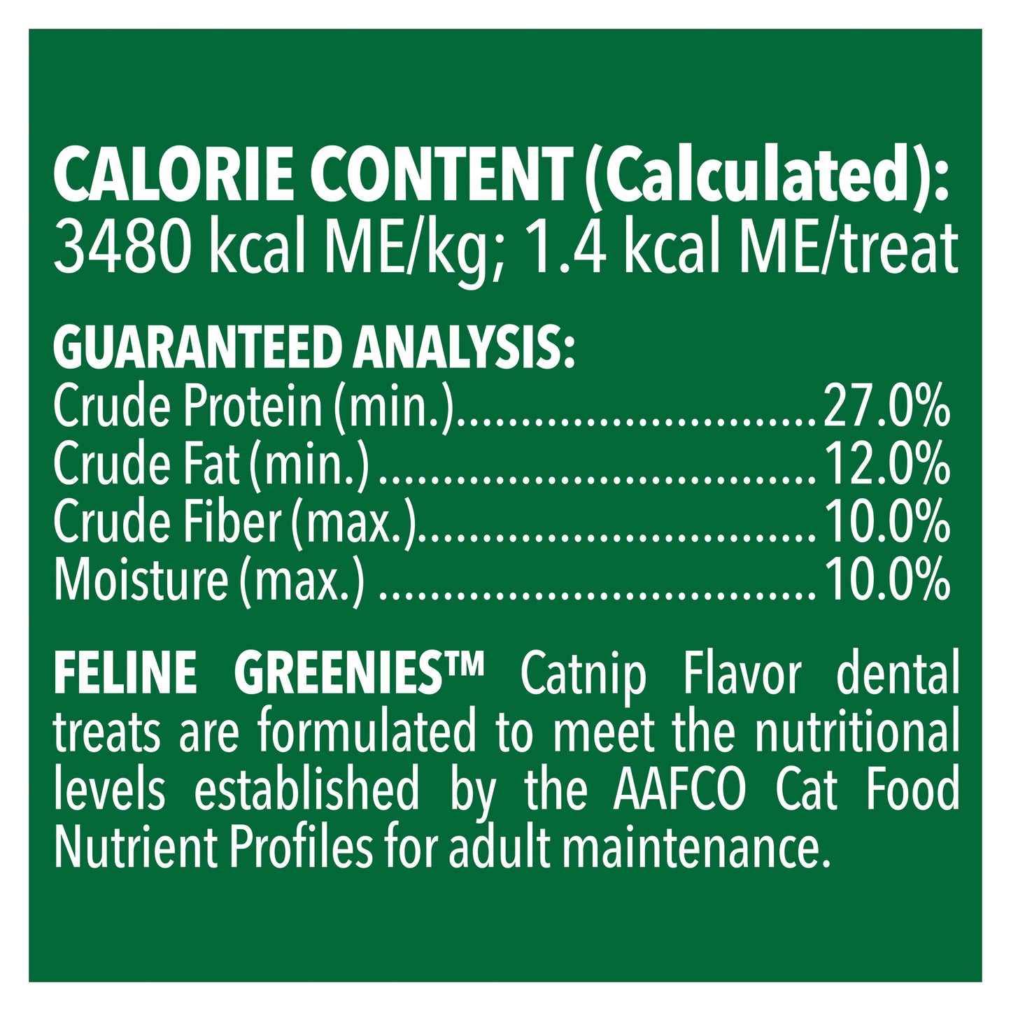 Greenies Cat Dental Treats Catnip Flavour 60G - ADS Pet Store