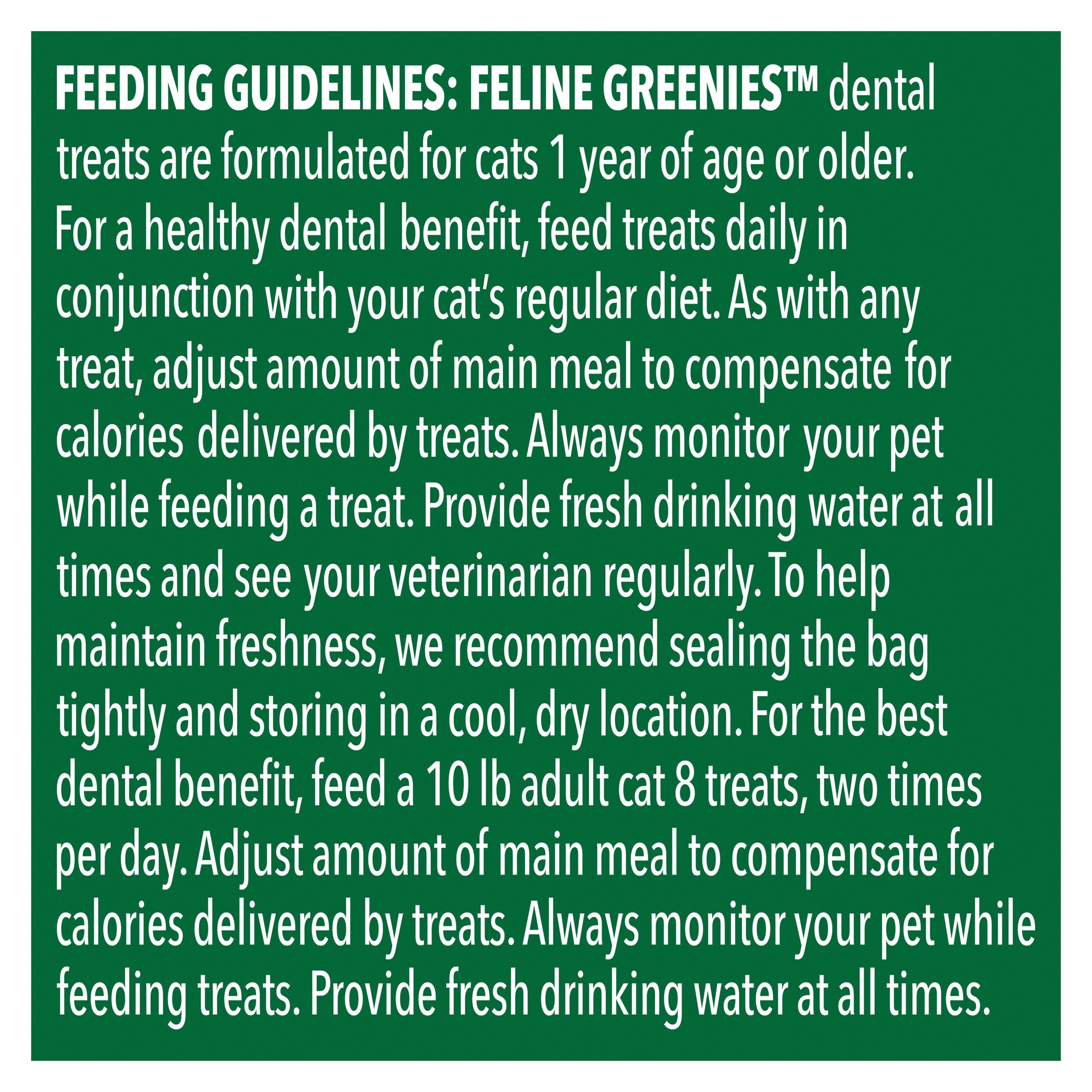 Greenies Cat Dental Treats Oven Roasted Chicken Flavour 277G - ADS Pet Store