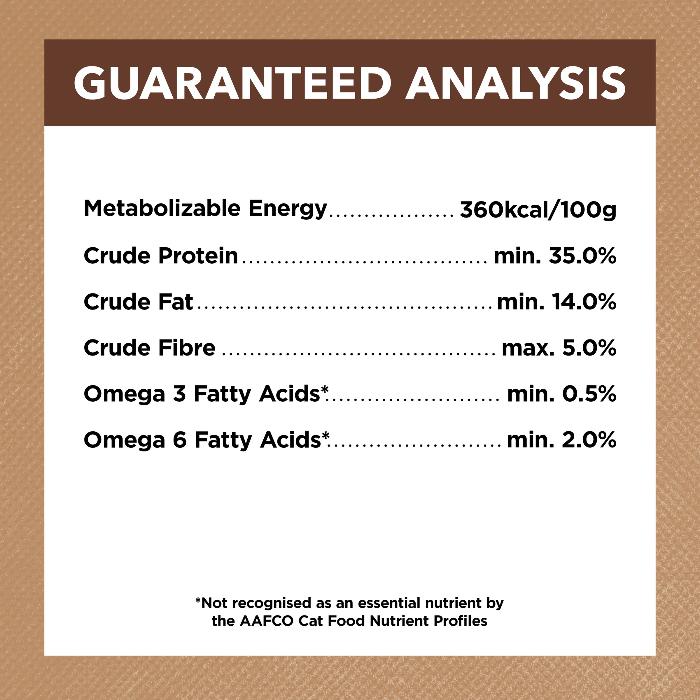 Ivory Coat Grain Free Adult Chicken And Kangaroo Dry Cat Food 4kg guaranteed analysis