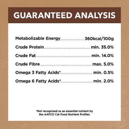 Ivory Coat Grain Free Adult Chicken And Kangaroo Dry Cat Food 4kg guaranteed analysis