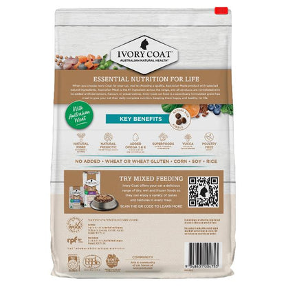 Ivory Coat Grain Free Adult ocean fish and salmon Dry Cat Food 4kg back