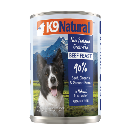 K9 Natural Dog Beef Canned 370G x 12 - ADS Pet Store