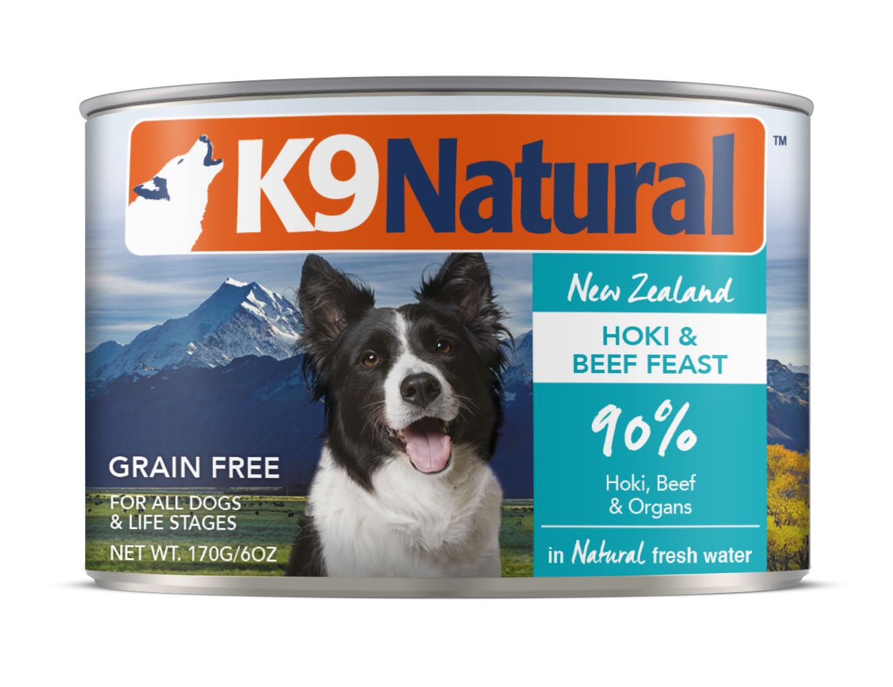 K9 Natural Hoki And Beef Wet Dog Food Canned 170G ADS Pet Store
