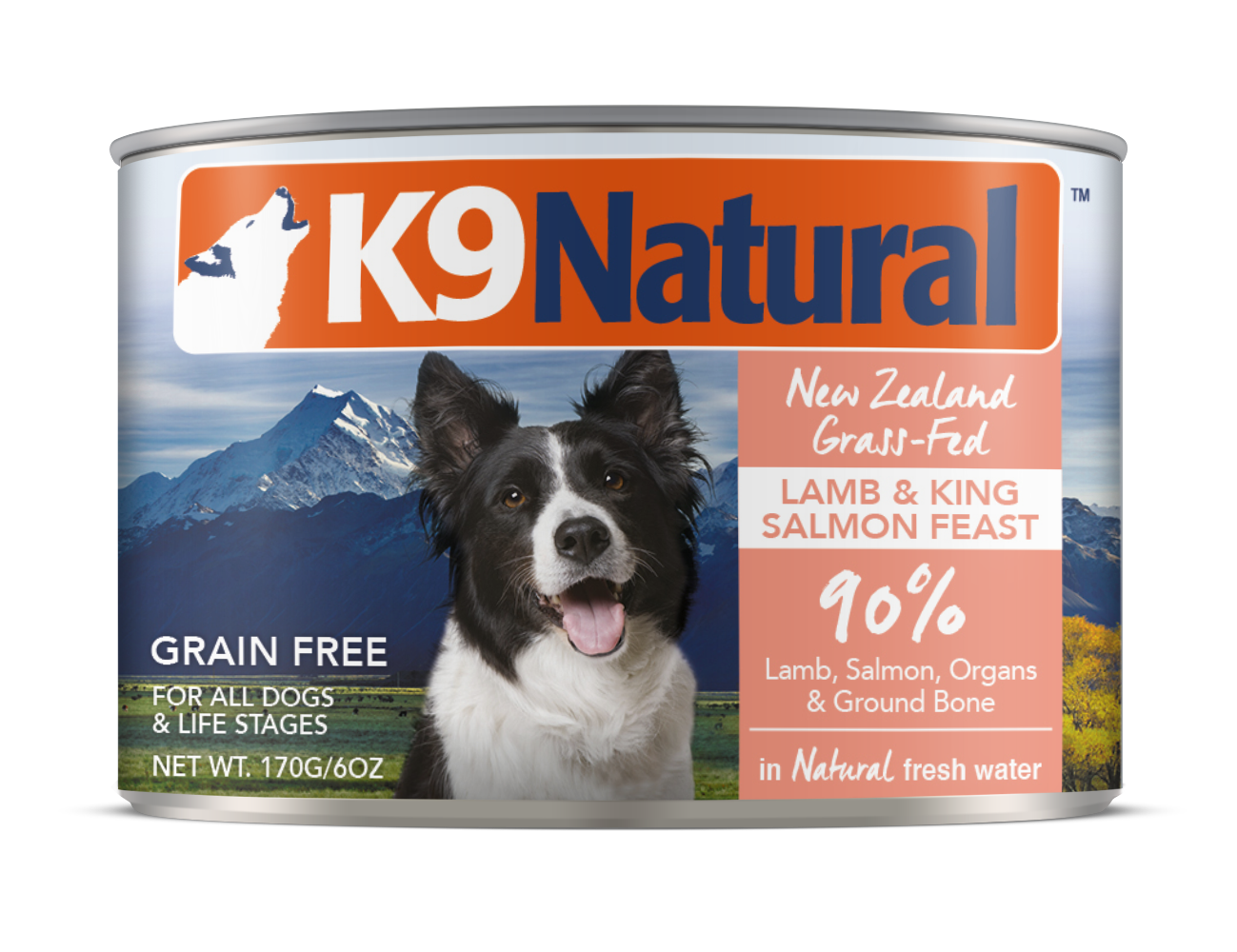 K9 Natural Lamb And King Salmon Wet Dog Food Canned 170G