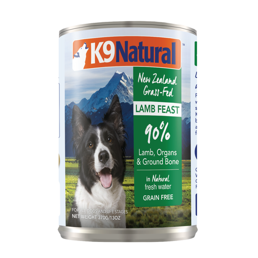 K9 Natural Dog Lamb Feast Canned 370G - ADS Pet Store